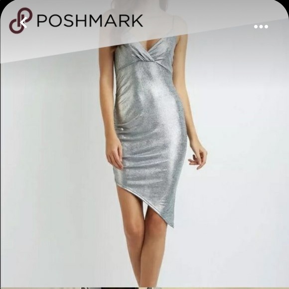 Shimmer Gray Dress - Picture 1 of 5
